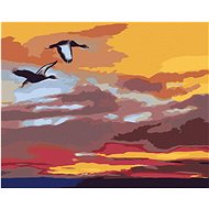 Zuty - Painting by Numbers - Flying Ducks (D. Rusty Rust), 40X50 Cm, Canvas+Frame - Painting by Numbers
