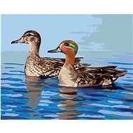 Zuty - Painting by Numbers - Ducks on Water (D. Rusty Rust), 40X50 Cm, Canvas+Frame - Painting by Numbers