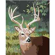 Zuty - Painting by Numbers - Portrait of a Deer (D. Rusty Rust), 40X50 Cm, Canvas+Frame - Painting by Numbers