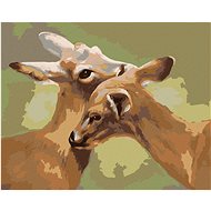 Zuty - Painting by Numbers - Deer (D. Rusty Rust), 40X50 Cm, Canvas+Frame - Painting by Numbers