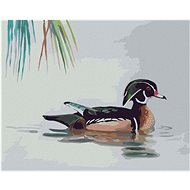 Zuty - Painting by Numbers - Duck on Water (D. Rusty Rust), 40X50 Cm, Canvas+Frame - Painting by Numbers
