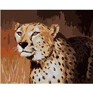 Zuty - Painting by Numbers - View of Cheetah (D. Rusty Rust), 40X50 Cm, Canvas+Frame - Painting by Numbers