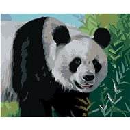 Zuty - Painting by Numbers - Panda (D. Rusty Rust), 40X50 Cm, Canvas+Frame - Painting by Numbers