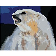 Zuty - Painting by Numbers - Angry Polar Bear (D. Rusty Rust), 40X50 Cm, Canvas+Frame - Painting by Numbers
