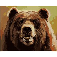 Zuty - Painting by Numbers - Bear And Smile (D. Rusty Rust), 40X50 Cm, Canvas+Frame - Painting by Numbers