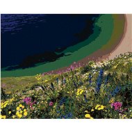 Zuty - Painting by Numbers - Meadow Flowers Over the Coast (Dennis Frates), 40X50 Cm, Canvas+Frame - Painting by Numbers