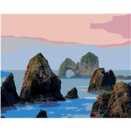 Zuty - Painting by Numbers - Rocks in the Sea (Dennis Frates), 40X50 Cm, Canvas+Frame - Painting by Numbers
