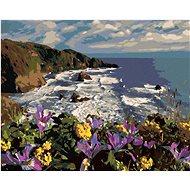 Zuty - Painting by Numbers - Flowers on the Coast (Dennis Frates), 40X50 Cm, Canvas+Frame - Painting by Numbers