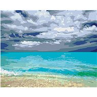 Zuty - Painting by Numbers - Sandy Beach (Dennis Frates), 40X50 Cm, Canvas+Frame - Painting by Numbers