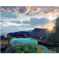 Zuty - Painting by Numbers - Stone Coast (Dennis Frates), 40X50 Cm, Canvas+Frame - Painting by Numbers
