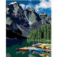 Zuty - Painting by Numbers - Mountains (Dennis Frates), 40X50 Cm, Canvas+Frame - Painting by Numbers
