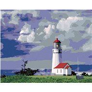 Zuty - Painting by Numbers - Lighthouse on the Coast (Dennis Frates), 40X50 Cm, Canvas+Frame - Painting by Numbers