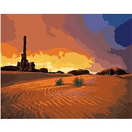 Zuty - Painting by Numbers - Desert Landscape (Dennis Frates), 40X50 Cm, Canvas+Frame - Painting by Numbers