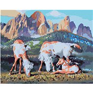 Zuty - Painting By Numbers - Horses Or World Map (D. Rusty Rust), 80X100 Cm, Canvas+Frame - Painting by Numbers