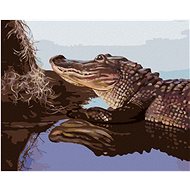 Zuty - Painting by Numbers - Alligator By The Water Tribe (D. Rusty Rust), 40X50 Cm, Canvas+Frame - Painting by Numbers