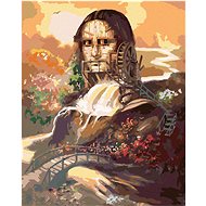 Zuty - Painting by Numbers - Mona Lisa And Water Mill (D. Rusty Rust), 40X50 Cm, Canvas+Frame - Painting by Numbers