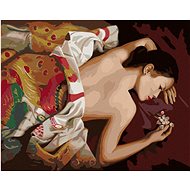 Zuty - Painting by Numbers - Naked Woman Under a Throw With a Flower (Pieter Wagemans), 40X50 Cm, Ca - Painting by Numbers