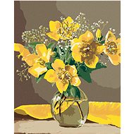 Zuty - Painting by Numbers - Still Life of St. John's Wort in a Glass Vase (Pieter Wagemans), 40X50  - Painting by Numbers
