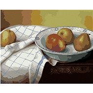 Zuty - Painting by Numbers - Still Life of Pears in a Bowl and White Cloth (Pieter Wagemans), 40X50  - Painting by Numbers