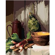 Zuty - Painting by Numbers - Still Life Rhubarb, Kettle, Bowl And Glass Bottle (Pieter Wagemans), 40 - Painting by Numbers