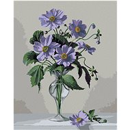 Zuty - Painting by Numbers - Still Life of Anemone in a Glass Vase (Pieter Wagemans), 40X50 Cm, Canv - Painting by Numbers