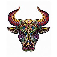 Zuty - Painting by Numbers - Bull With Ornaments, 40X50 Cm, Canvas+Frame - Painting by Numbers