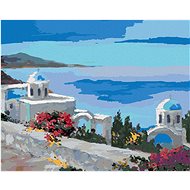 Zuty - Painting by Numbers - Santorini Ii, 40X50 Cm, Canvas+Frame - Painting by Numbers