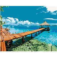 Zuty - Painting by Numbers - Maldives, 40X50 Cm, Canvas+Frame - Painting by Numbers