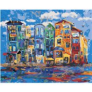 Zuty - Painting by Numbers - Amsterdam After Rain, 80X100 Cm, Canvas+Frame - Painting by Numbers