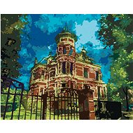 Zuty - Painting by Numbers - Antique Red Villa in Amsterdam, 40X50 Cm, Canvas+Frame - Painting by Numbers