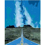 Zuty - Painting by Numbers - Grand Canyon With Galaxy, 40X50 Cm, Canvas+Frame - Painting by Numbers