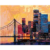 Zuty - Painting by Numbers - View of Part of San Francisco, 80X100 Cm, Canvas+Frame - Painting by Numbers
