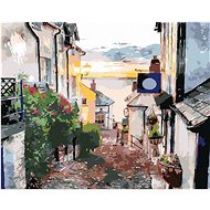 Zuty - Painting by Numbers - Alley on the Devon Coast, 80X100 Cm, Canvas+Frame - Painting by Numbers