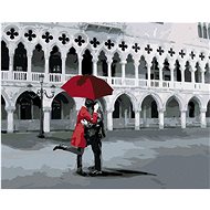 Zuty - Painting by Numbers - Lovers in San Marco, 80X100 Cm, Canvas+Frame - Painting by Numbers