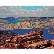 Zuty – Maľovanie Podľa Čísel – Vodná Nádrž Flaming Gorge, 80 × 100 cm, Plátno + Rám - Maľovanie podľa čísel