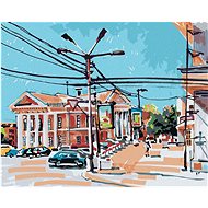Zuty - Painting by Numbers - Urban Part in Kiev, 40X50 Cm, Canvas+Frame - Painting by Numbers