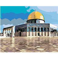 Zuty - Painting by Numbers - Al Aqsa Mosque, 80X100 Cm, Canvas+Frame - Painting by Numbers