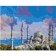 Zuty - Painting by Numbers - Sultan Ahmed Mosque, 40X50 Cm, Canvas+Frame - Painting by Numbers