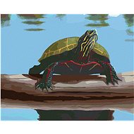 Zuty - Painting By Numbers - Turtle At The Pond (Robert Johnson), 80X100 Cm, Canvas+Frame - Painting by Numbers