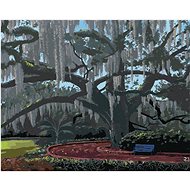 Zuty - Painting By Numbers - Huge Tree In The Park (Robert Johnson), 40X50 Cm, Canvas+Frame - Painting by Numbers