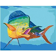Zuty - Painting by Numbers - Big and Small Fish (Robert Johnson), 80X100 Cm, Canvas+Frame - Painting by Numbers