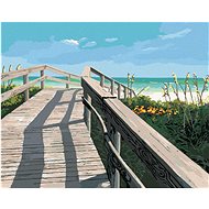 Zuty - Painting by Numbers - Bridge to the Beach (Robert Johnson), 80X100 Cm, Canvas+Frame - Painting by Numbers