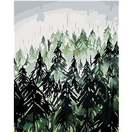 Zuty - Painting by Numbers - Coniferous Forest (Alexandria Gilbert), 40X50 Cm, Canvas+Frame - Painting by Numbers