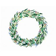 Zuty - Painting by Numbers - Wreath of Winter Greenery (Alexandria Gilbert), 80X100 Cm, Canvas+Frame - Painting by Numbers