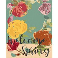 Zuty - Painting by Numbers - Bouquet Welcoming Spring (Alexandria Gilbert), 40X50 Cm, Canvas+Frame - Painting by Numbers
