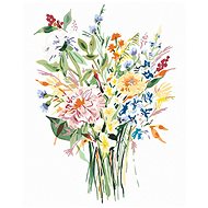 Zuty - Painting by Numbers - Bouquet of Summer Flowers (Alexandria Gilbert), 40X50 Cm, Canvas+Frame - Painting by Numbers