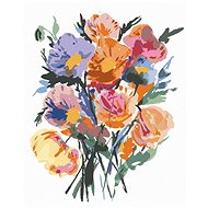 Zuty - Painting by Numbers - Bouquet of Colored Poppies (Alexandria Gilbert), 40X50 Cm, Canvas+Ra - Painting by Numbers