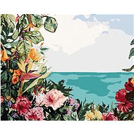 Zuty - Painting by Numbers - Flowers by the Sea (Alexandria Gilbert), 40X50 Cm, Canvas+Frame - Painting by Numbers