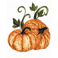 Zuty - Painting by Numbers - Orange Pumpkins (Alexandria Gilbert), 40X50 Cm, Canvas+Frame - Painting by Numbers