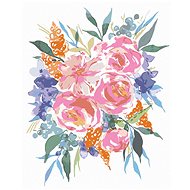 Zuty - Painting by Numbers - Bouquet of Peonies (Alexandria Gilbert), 40X50 Cm, Canvas+Frame - Painting by Numbers